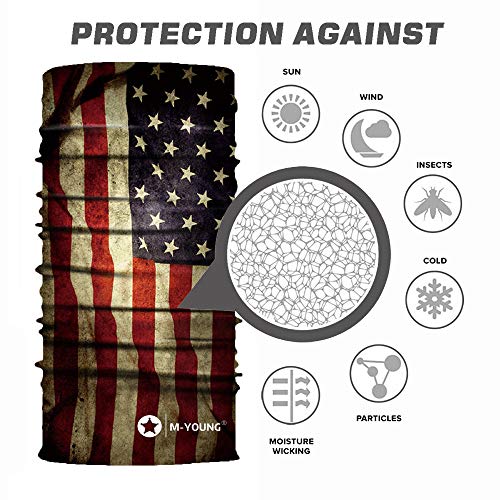 Skull Face Sun Mask, Neck Gaiter, Headwear, Magic Scarf, Headband for Fishing，Hunting