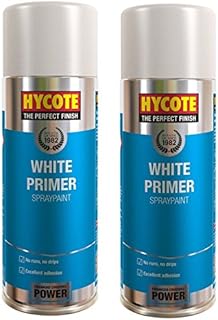 2 x Hycote White Primer Car, Van, Bike Spray Paint / Aerosol 400ml