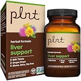 plnt Liver Support a Herbal Formula with Milk Thistle & Oregon Grape (90 Vegetarian Capsules)
