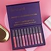 BestLand 10pcs/Set Matte Lipstick Lip Kit, Velvety Liquid Lipstick Waterproof Long Lasting Durable Nude Lip Gloss Beauty Cosmetics Gift Box Makeup Set Kit (10 Piece Set)
