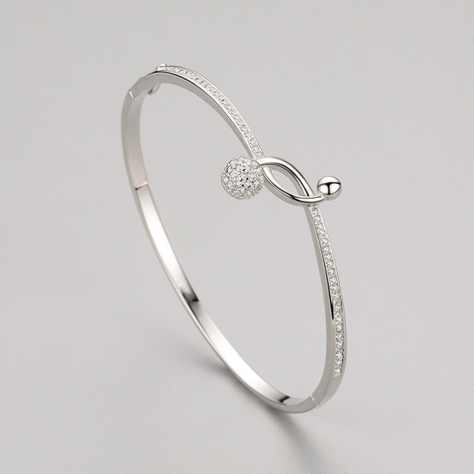 Bracciale da donna, bracciale da donna Boho Ball con moissanite gioielli da donna