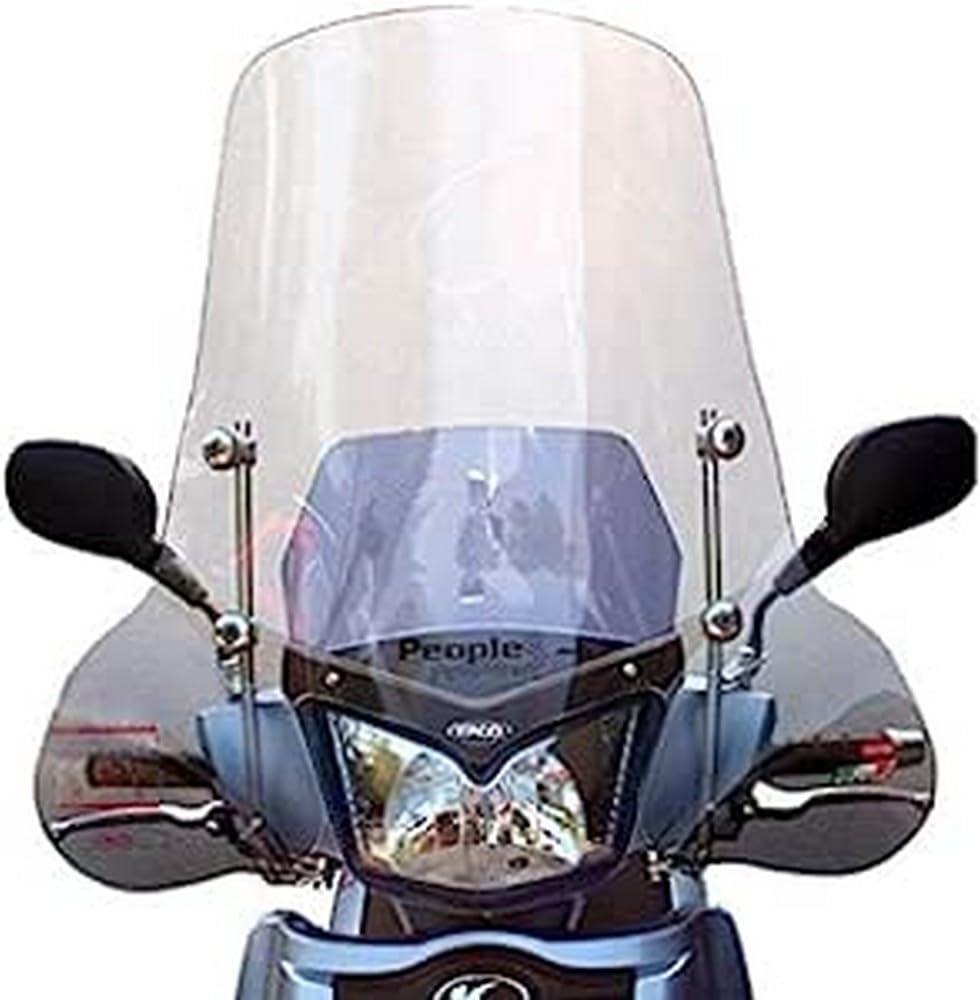 FACO PARABREZZA ALTO ATTACCHI COMPATIBILE KYMCO PEOPLE 50S-125S-200S 2005-2012 BLACK