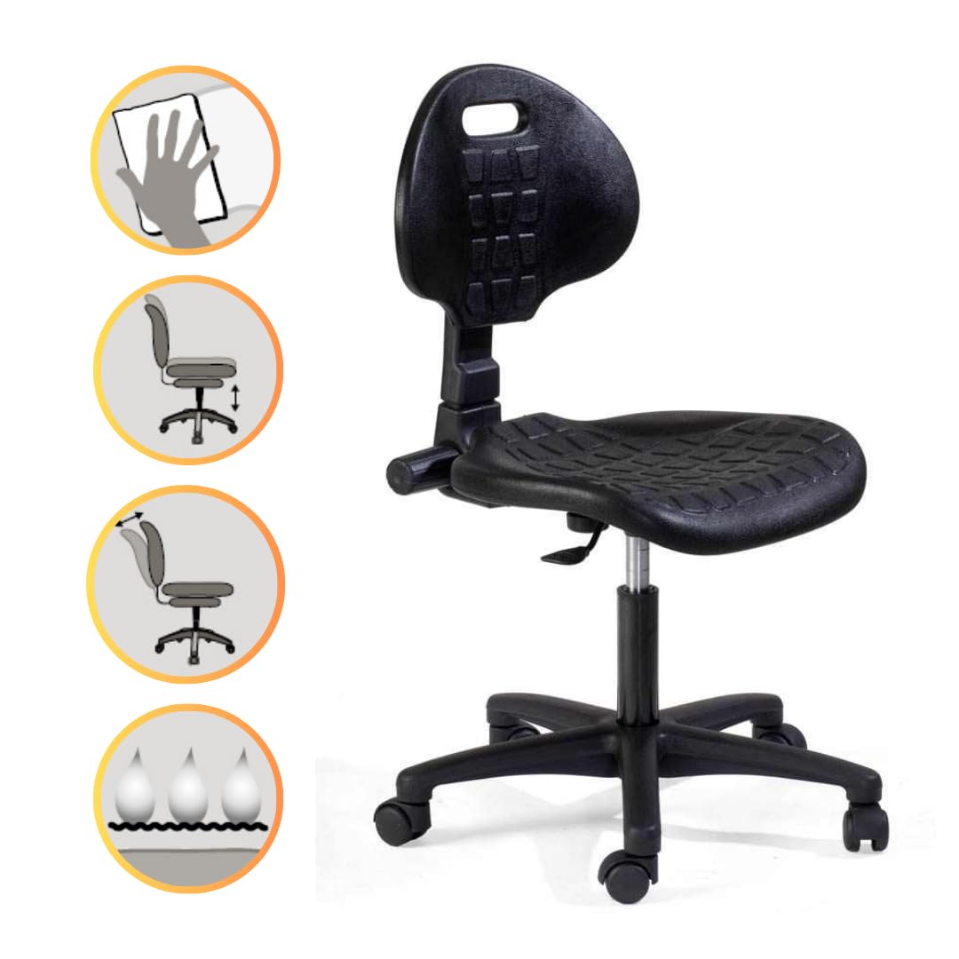 Topsit IND101 - Sedia da scrivania con molle a gas
