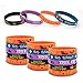 Lesnala 24 pcs Halloween Silicone Wristband 4 Classic for Kid Halloween Gifts Halloween Party Favor and Goodie Bag Fillers Supply.
