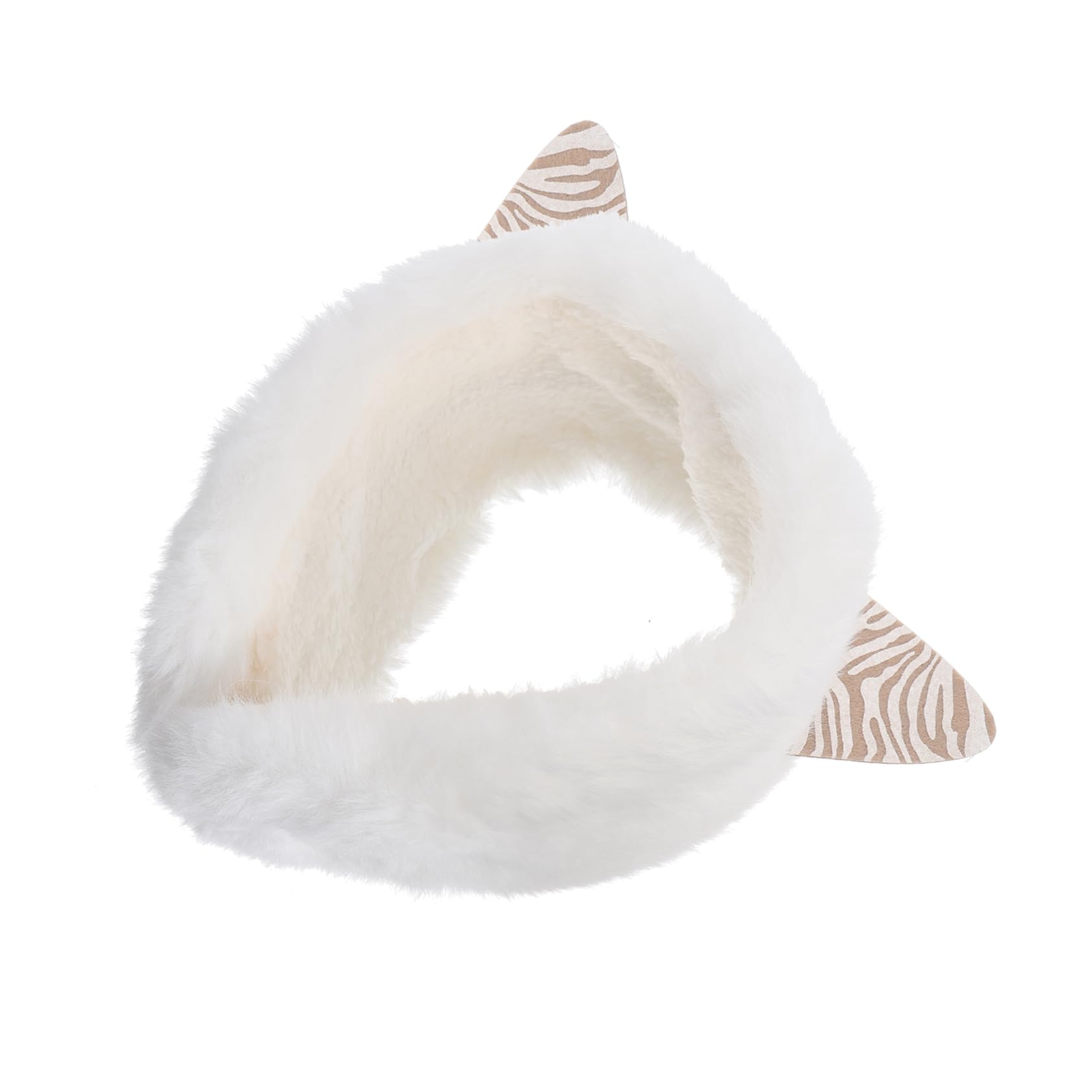 Ipetboom 1Pc Adorable Cat Ear Plush Earmuffs for Soft Comfortable Headband Warmth for Ice Skating Skiing and Outdoor Activities Cute Cartoon Headdress for Winter Fun