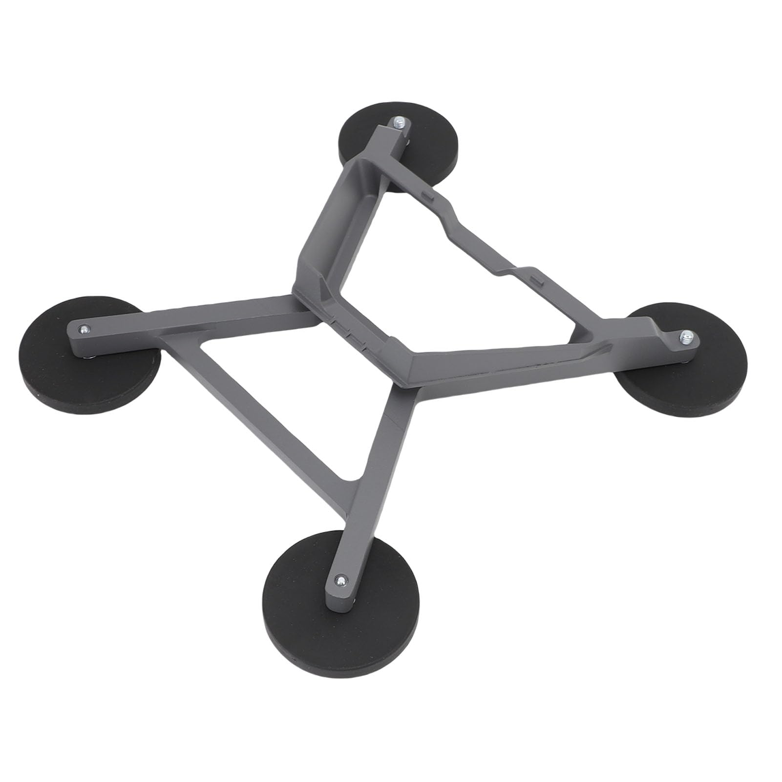 Generic Odporny na Wstrząsy, Wiatroszczelny, Wiatroszczelny Uchwyt Dachowy do Samochodu Satelitarnego ze Stali Nierdzewnej z 4 Silnymi Magnesami do łodzi Kempingowej, Szary, 1 Sztuka — Po Wyjęciu z