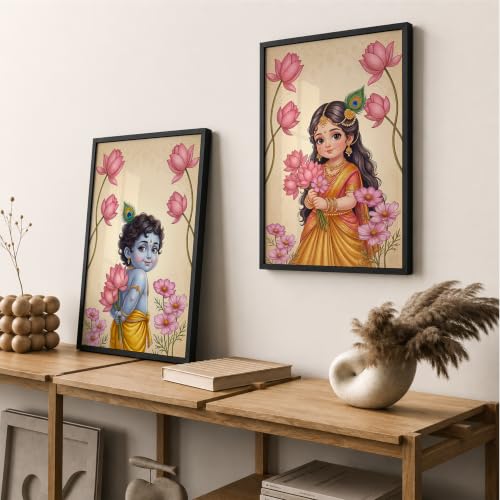 Image of Suneree Traditional Indian Wall Art - Set of 2 (ART 16, 10x13 INCHES)
