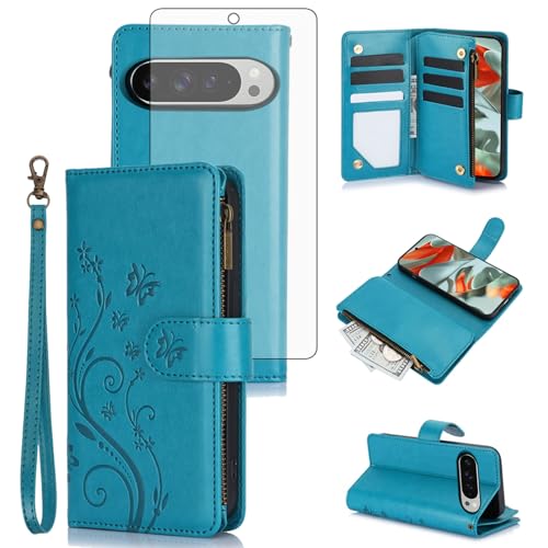 Coque Google Pixel 9 Pro XL bleu azur protection intégrale modèle YM020 UK