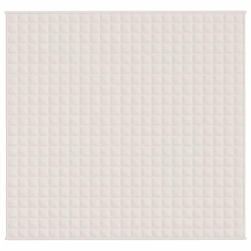 Homgoday Coperta con peso tessuto color crema chiaro 220 x 240 cm 11 kg, coperta ponderata con peso antistress, coperta pesante per adulti, coperta per divano invernale