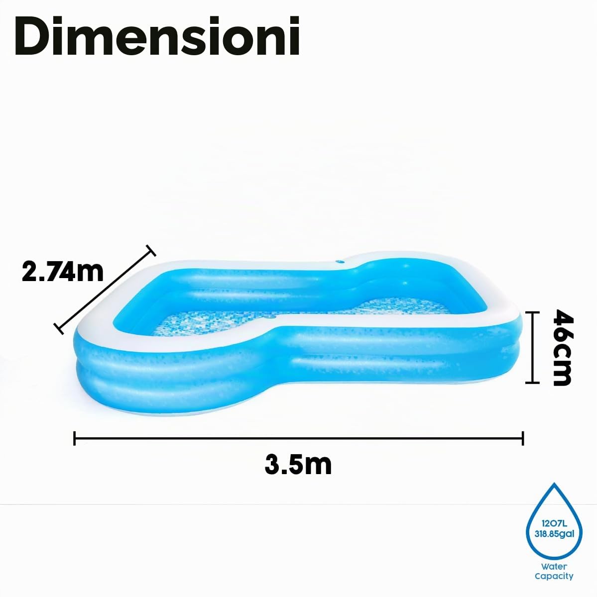 Bestway 54321 Piscinetta Gonfiabile Sunsational, 3 Anni+