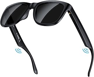 Lentes Bluetooth inteligentes, micrófono y altavoces integrados, lentes de sol inalámbricos inteligentes para hombres y mujeres, protección UV atlética/al aire libre y control de