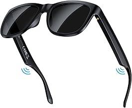 Lentes Bluetooth inteligentes, micrófono y altavoces integrados, lentes de sol inalámbricos inteligentes para hombres y mujeres, protección UV atlética/al aire libre y control de