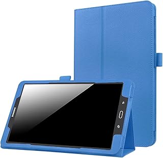 EKVINOR Case for Galaxy Tab A 8.0 2017 Model T380, Slim PU Leather Protective Case Stand Cover Compatible with Samsung Galaxy Tab A 8.0 Inch 2017 Release (SM-T380/SM-T385) - Light Blue