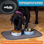 Master Pet Supply Stainless Steel Dog Bowls - 25 oz, Heavy Duty - Black Velvet, Double Wall Extra-Thick Insulated, Non-Slip Pet Water Bowl for Dogs, Cats & Pets, Anti Rust Metal, Dish Washer Safe - Image 5