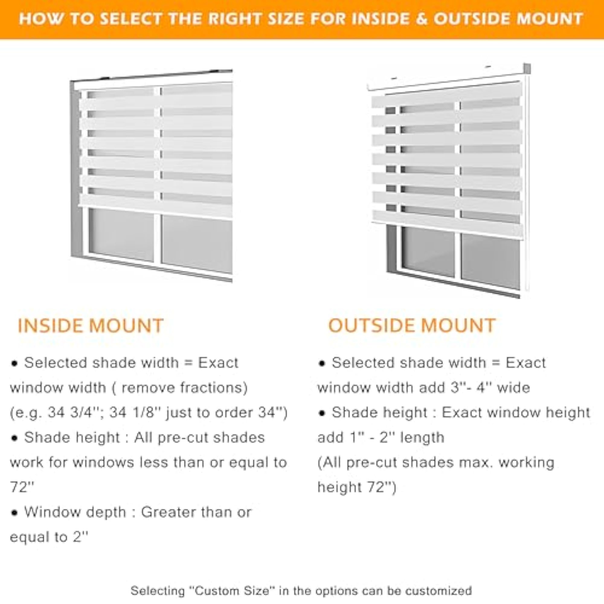 Custom Cut to Size Zebra Blinds for Windows