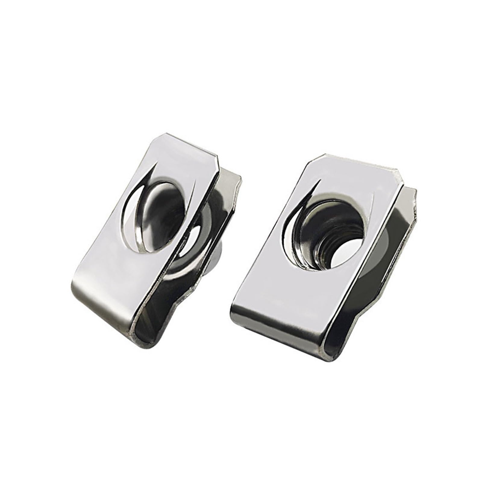 U-förmige Befestigungsklammer aus Metall, 10 stücke Edelstahl U Typ Clips Mit Gewinde M8 M6 M5 M4 8mm 6mm 5mm 4mm for Auto Motorrad Roller(M5)