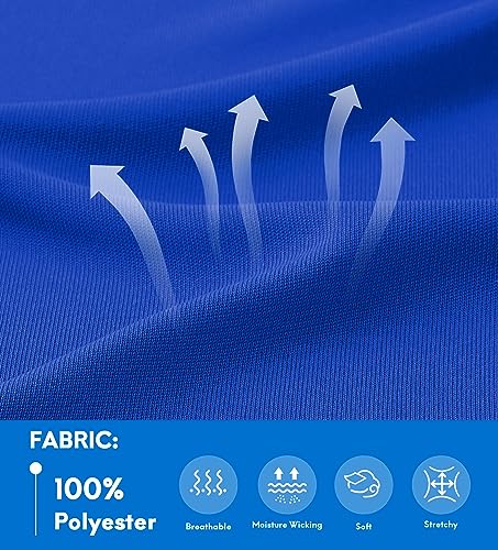 Haimont Men's V Neck Athletic T Shirts Lightweight Gym Workout Running Short Sleeve Tee Shirts Moisture Wicking UV Protection3