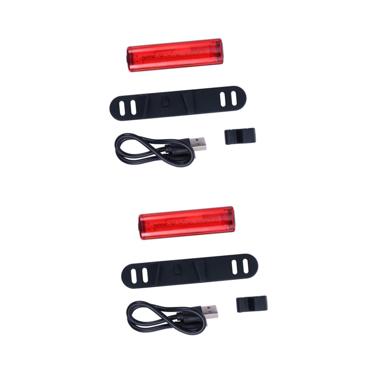 TOYANDONA Luces de Advertencia Bicicleta USB Recargable Trasera de Equipamiento de Señalización