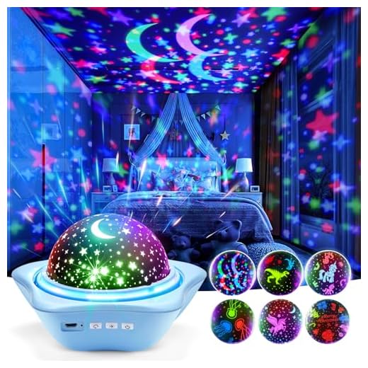 Kawaii Stjärnhimmelsprojektor, LED-nattlampa barn baby, Galaxy Prjector, Star Projector, amningsljus USB 360° rotation, 12 färger uppladdningsbar sovlampa för barnrum dekoration pojkar flickor gåva