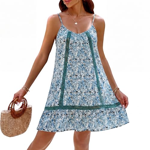 Image of Blooming Jelly Womens Bathing Suit Cover Up Swim Beach Dresses Cover Ups Spaghetti Straps Swimsuit Coverups 2026