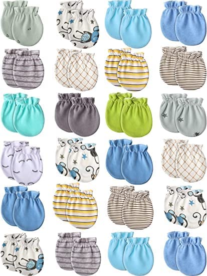 Clever Baby CRY Newborn Premium Cotton Housiry Mittens Set/Hand Gloves