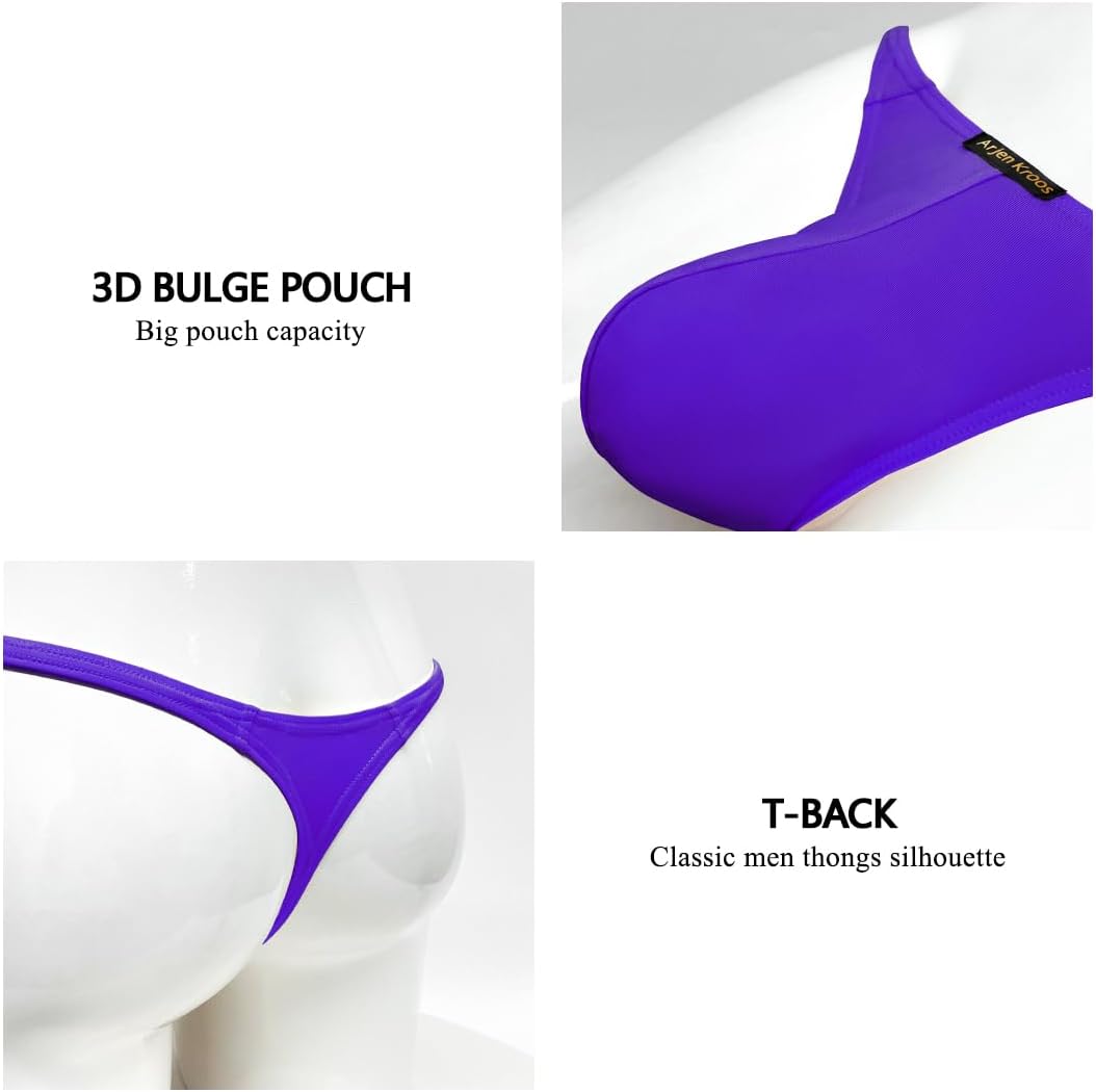 Arjen Kroos Mens Sexy Thong Pouch Underwear Low Rise G-String Bikini - Image 3