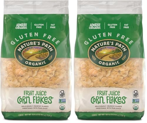Nature's Path Organic Corn Flakes Cereal, 26.4 oz Eco Pac Bags (Pack of 2)