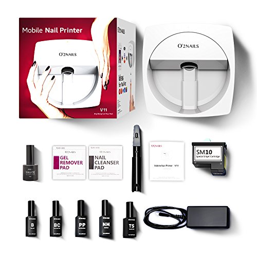 O'2NAILS Digital Mobile Nail Art Printer V11 Portable Nail Painting Machine Smart Phone Control