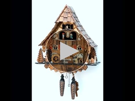 ドイツ　シュヴァルツヴァルト　鳩時計　黒い森　鳩時計 特集から選ぶ鳩時計】 :: 彫刻モデル「ハンタークロック