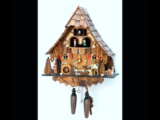 Amazon.co.jp: クォーツ式鳩時計 シュヴァルツヴァルド（黒い森）の家