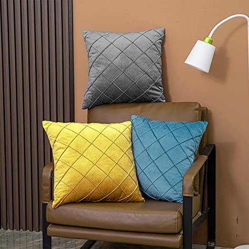 Viewall Throw Pillow Covers 18X18 Inch Set Of 2, Dual Sides Premium Softy Velvet Decorative Pillow Covers Cases For Couch, Sofa, Living Room, Bed, Bedroom, Car (18X18 Inch (Pack Of 2), Gray) #TOP2