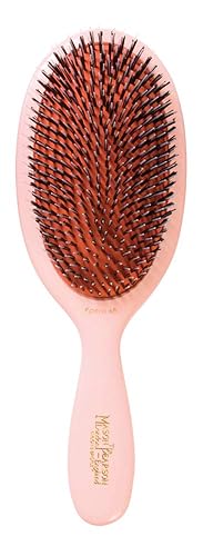 Mason Pearson BN1 - Cepillo de pelo de nailon con cerdas de jabalí, grande, color rosa