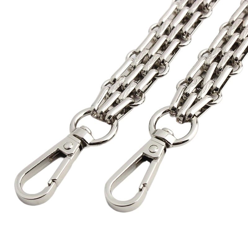 Cadena para Bolso 30-60-100-120cm 16mm Plata Pulida Bolso Cadena de Metal Correa de Bolso Cadena de Hombro DIY Cadena de Bolso Cruzado Cadena Bolso(Total 60cm)