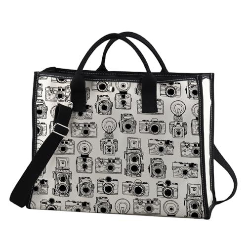 JXGZSO Camera Design Shopping Bag
