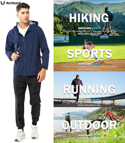 Image of NORTHYARD Men's Athletic Running Pants Lightweight Workout Joggers Quick Dry Gym Sweatpants Active Sports Track Training