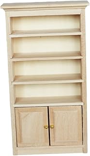 Veemoon Armário De Casa De Bonecas Armários De Madeira Miniaturas Brinquedo De Fada Guarda-Roupa De Madeira Em Miniatura Armário De Boneca Acessórios De Guarda-Roupa Modelo De Armário De