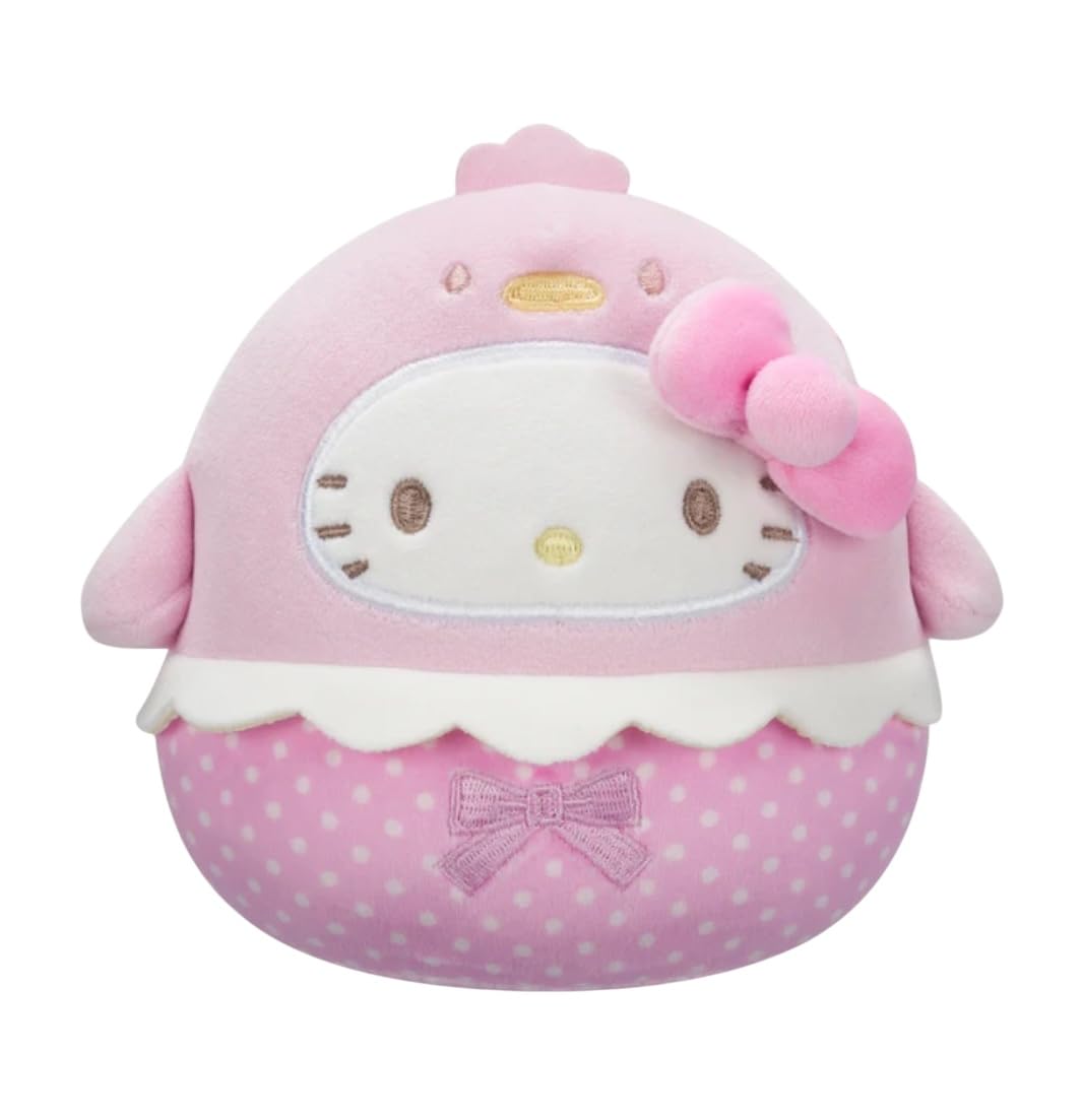 Squishmallows 2025 Original 8-Inch Easter Hello Kitty Squad Plush, Collectible Soft & Squishy Mini Stuffed Animal Toy