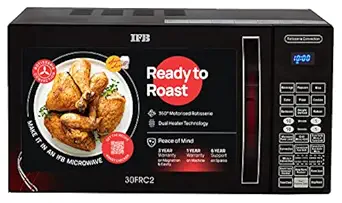 IFB 30 L Convection Microwave Oven (30FRC2, Floral Pattern) (Black), STANDARD