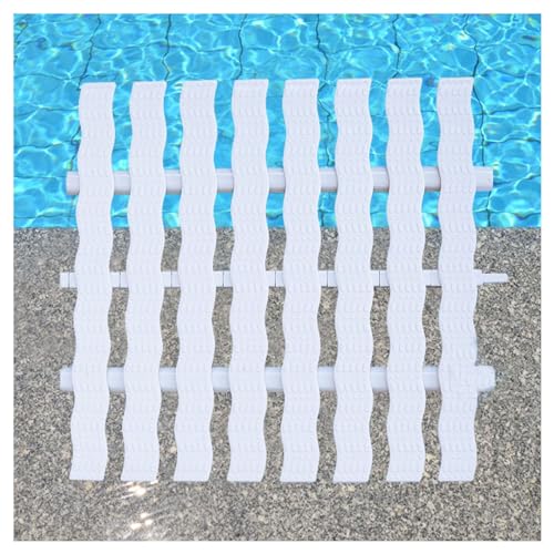 Grille de débordement pour piscine en plastique modulable 20x100 cm