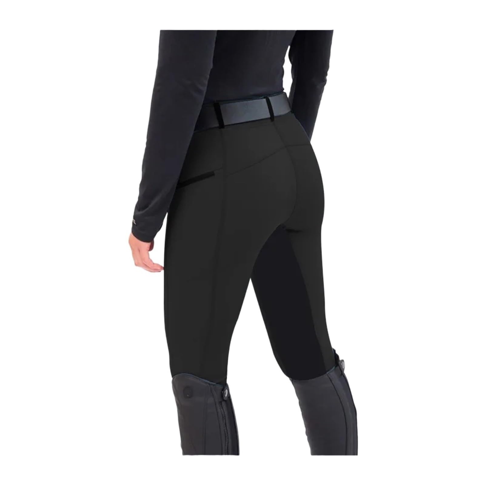 Pantalones De Montar A Caballo Leggings elásticos for Mujer, Leggings Casuales con Cremallera, Pantalones ecuestres for Montar a Caballo para EquitacióN