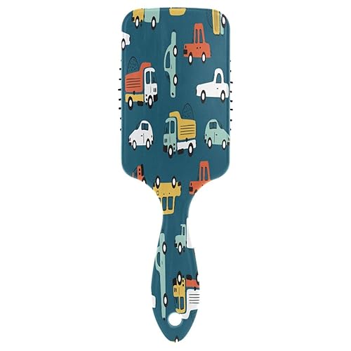 Miniatura 9 de Peine de paleta de cepillo para el cabello, estampado de leopardo Cheeteh para cabello grueso y desenredante antiestático