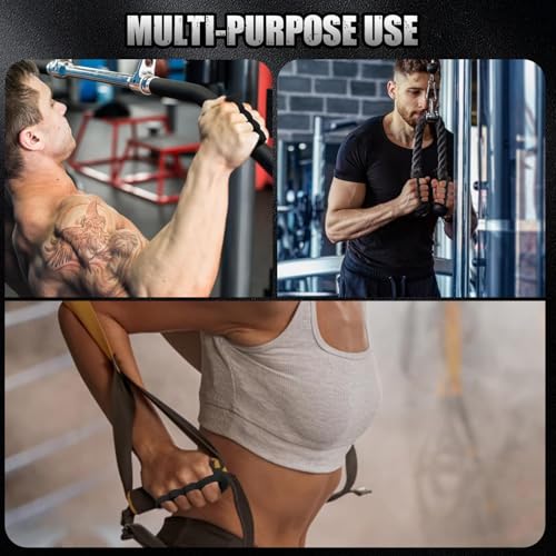 Image of 1 Pair Weight Lifting Grip | Anti-Slip Silicone Gym Hand Grip for Weight Lifting, Dumbbell, Deadlift | Gym Accessories for Man and Women (Black)