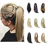 11” Short Claw Ponytail Jaw/ Claw In On Ponytail With Braid Synthetic Clip In Hair Extension With...