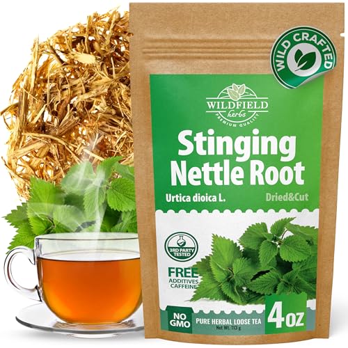 Image of 4 oz. Nettle Root Dried Stinging Herbal Tea - 113g Stinging Nettle Root Herb Tea Raiz De Ortiga