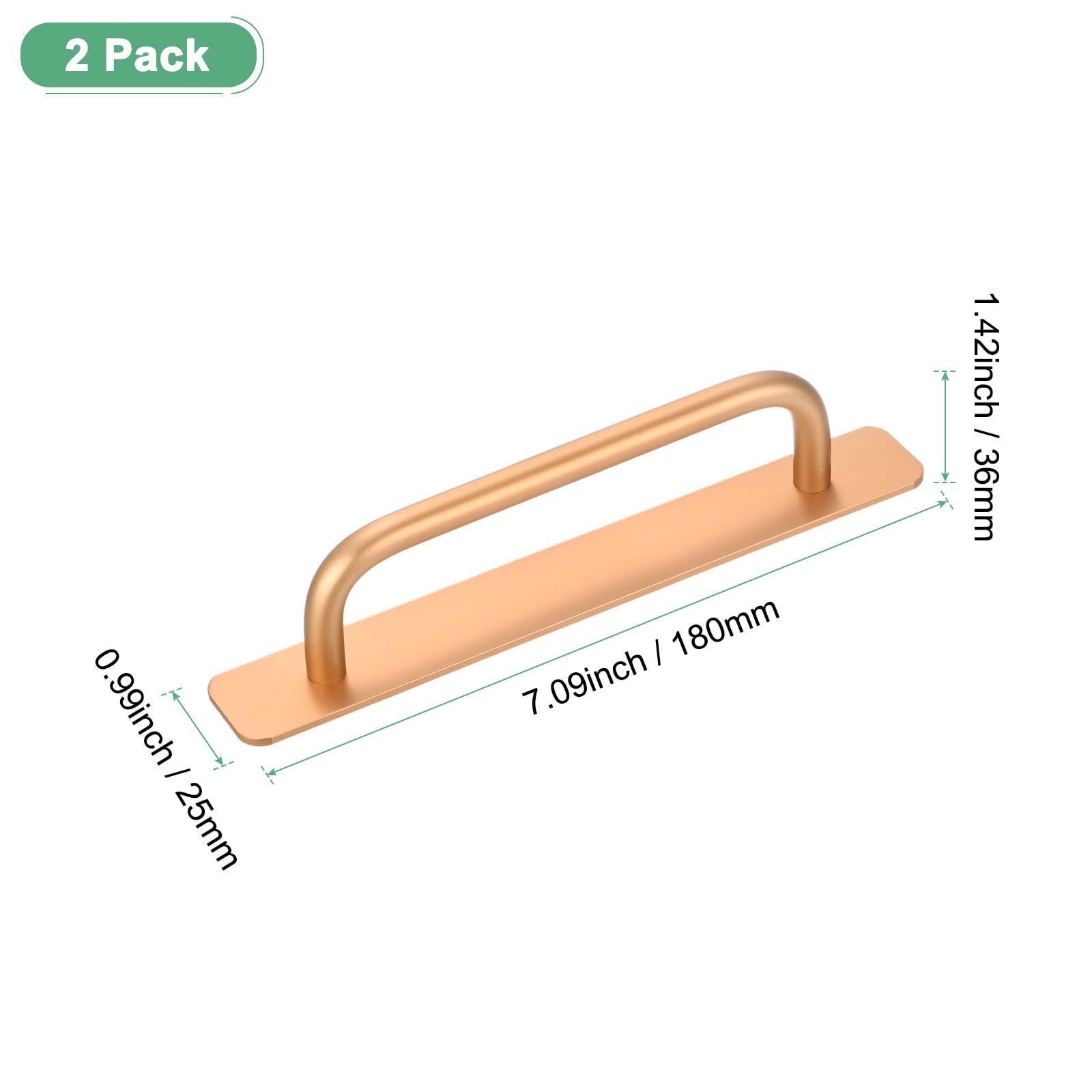 M METERXITY 2-Pack Self Stick Barn Door Handles - Image 3