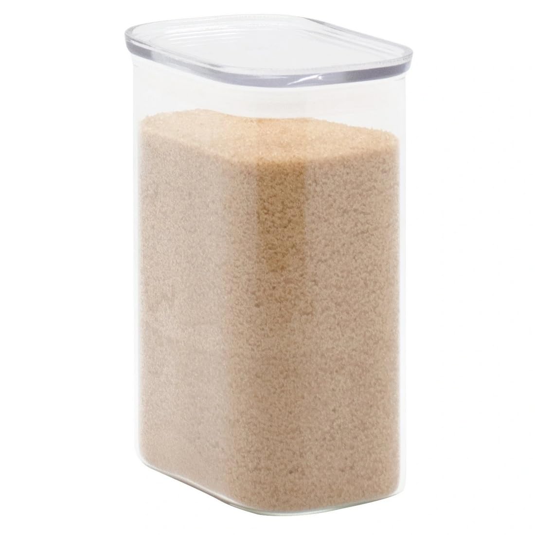 Pebbly - Coffret de 3 Boîtes de Conservation Hautes et Rectangulaires en Verre avec Couvercles en Verre - 470 ml, 1,2 L et 1,8 L - Un Rangement Optimisé pour une Cuisine Organisée