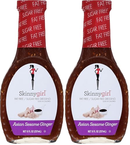 Image of Skinnygirl Sugar Free Gluten Free Salad Dressing, Asian Sesame Ginger, 8 Ounce (Pack of 2)