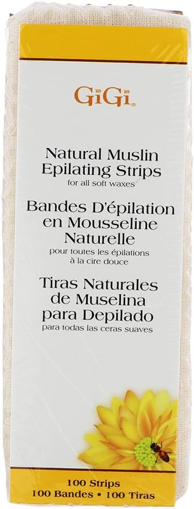 Natural Muslin Strips, Small, 100 Strips