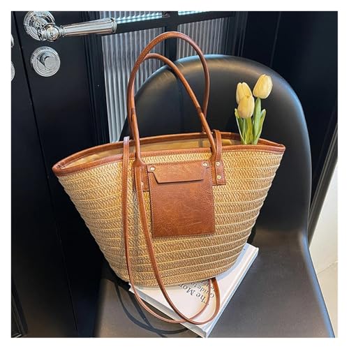 Straw Beach Bag Large Capacity Beach Shoulder Bag For Women Summer Handbag Shopper Basket Tote Travel Bag3