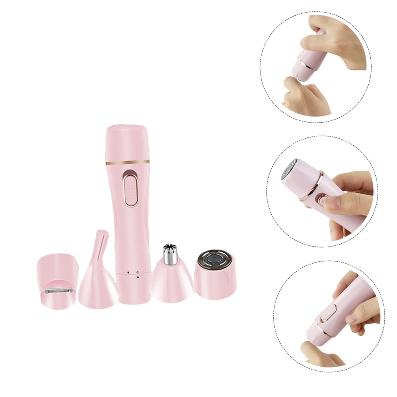 Ipetboom 2sets Rasoio Per Depilatore Portatile Usb Ricaricabile Strumento Per La Rimozione Dei e Facile Usare Rosa